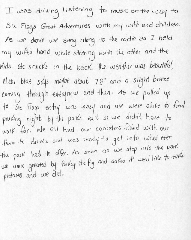 Handwritten text that reads 