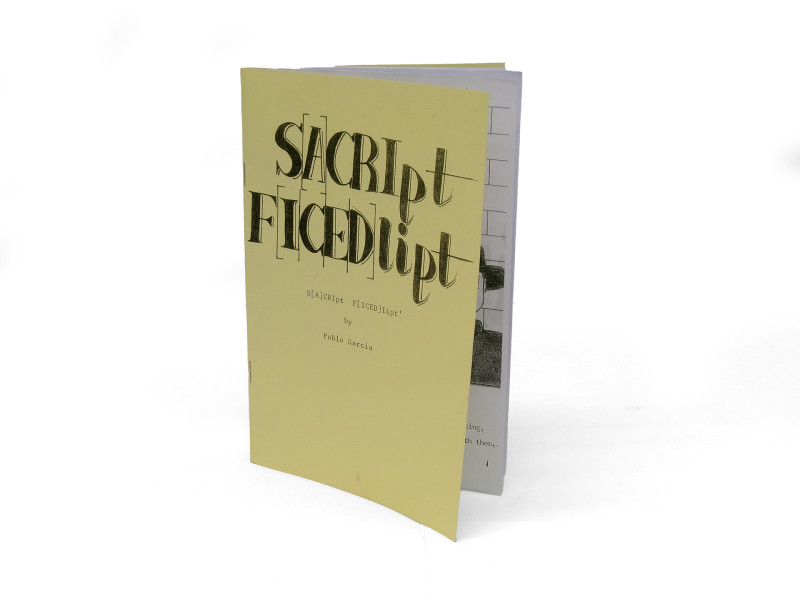 A photograph of a small publication with a pale yellow cover, bearing the text 